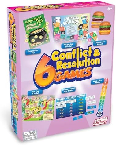 Junior Learning 6 Conflict & Resolution Games - Social Skills Board Games by JuniorLearning