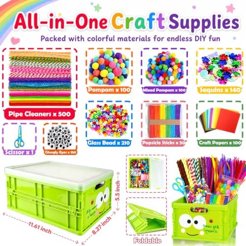 FUNZBO Arts and Crafts Supplies for Kids -Back to School Supplies Kits - Image 3