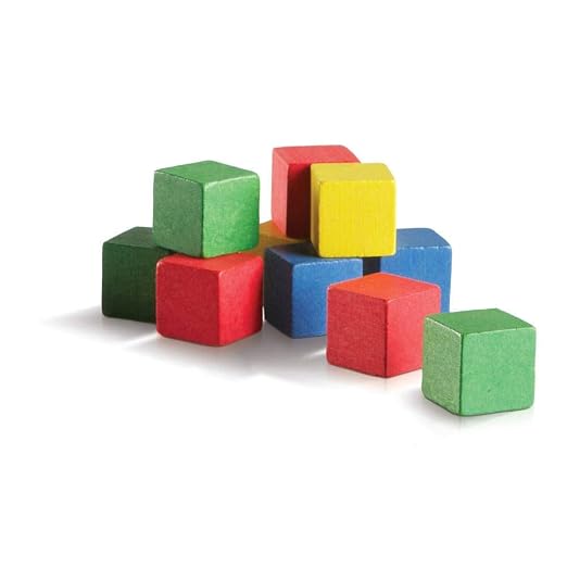 hand2mind Wood Blocks, Counting Cubes for Kids Math, 1 Inch Blocks for Preschool Crafts, Early Math Manipulatives for Preschool, Classroom Supplies for Teachers Elementary (Pack of 100) - Image 4