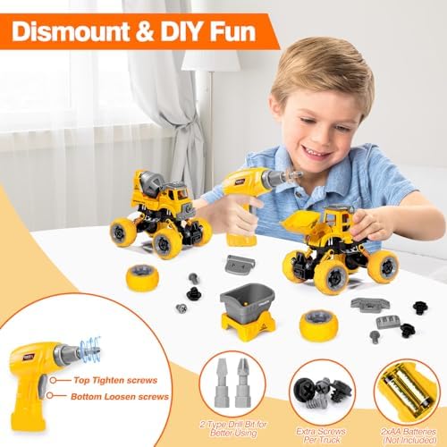 LUDILO Take Apart Construction Toys for 4 Year Old Boys Gifts Toys Age 4-6 - Image 2