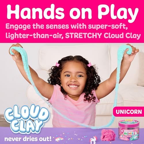 Creativity for Kids Sensory Minis Unicorn Kit | Cloud Clay Sensory Toy for Kids | Summer Activities | Mess-Free, Screen-Free Travel Activity for Kids (Ages 3+) - Image 2