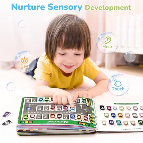 JoyCat Preschool Busy Book for Toddlers 3-5, Learning Activities, Educational Sensory Toys, Autism Learning Material, Back to School, Birthdays Presents for Boys Girls - Image 2