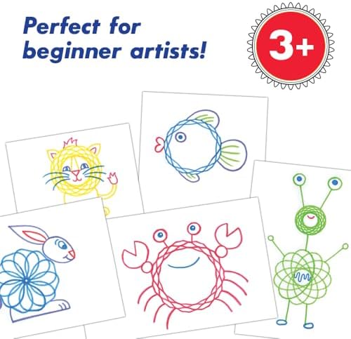 Spirograph Jr. — Jumbo Sized Gears Classic Retro Toy For Spiral Drawing Art Design Toy Kit for Smaller Hands — For Kids Ages 3 and Up - Image 4