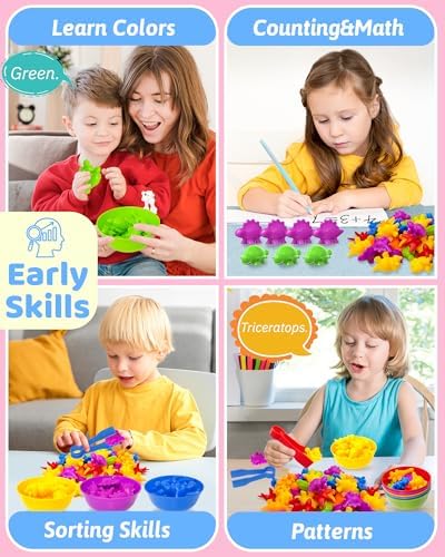 Counting Dinosaurs Montessori Toys for 3 4 5 Years Old, Learning Toys Gifts - Image 3