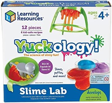 Learning Resources Yuckology Slime Science Set, Early Science Skills, DIY Slime, STEM Skills, Measurement, Color Mixing, Ages 4+, multi-color, "10"" x 4.5"" x 9""" - Image 2
