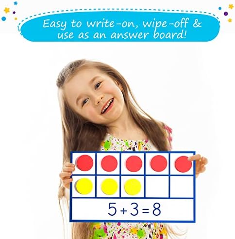 130 PCS Jumbo Magnetic Ten Frame Set - Ten Frames Class Set - Math Counters - Image 6