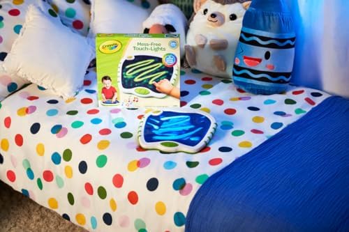 Crayola Toddler Touch Lights, Musical Sensory Toys for Toddlers, Essential Easter Basket Stuffers & Gifts, Light Up Drawing Pad, Mess Free Painting, Travel Activity, 2+ (Pack of 2) - Image 7