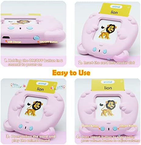 Spanish & English 510 Words Alphabet Bilingual Talking Flash Cards for Kids - Image 3