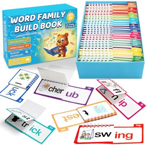 YOTOY Phonics Flash Cards Flip Books, Kindergarten Sight Word by YOTOY