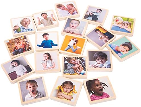 tickit My Emotions Wooden Tiles, Set of 18 by TickiT