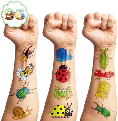 60PCS Bug Temporary Tattoos for Kids Toddlers - Image 6