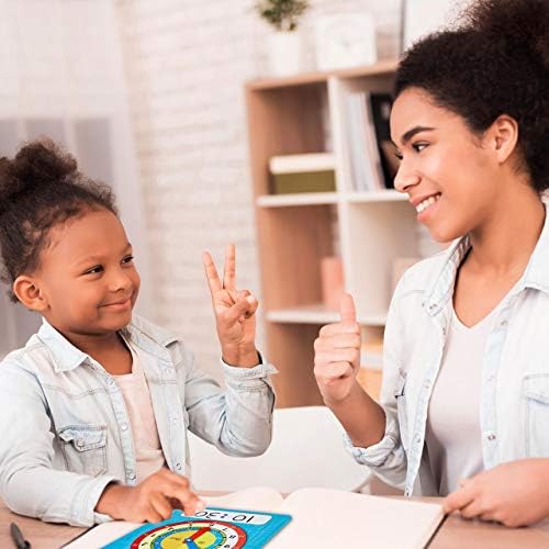 ZazzyKid Time Learning Analog Clock for Kids - Pack of 5 (7 x 8 Inches) with 5 Erasable Markers: Teach Children to Tell The Time - Image 4