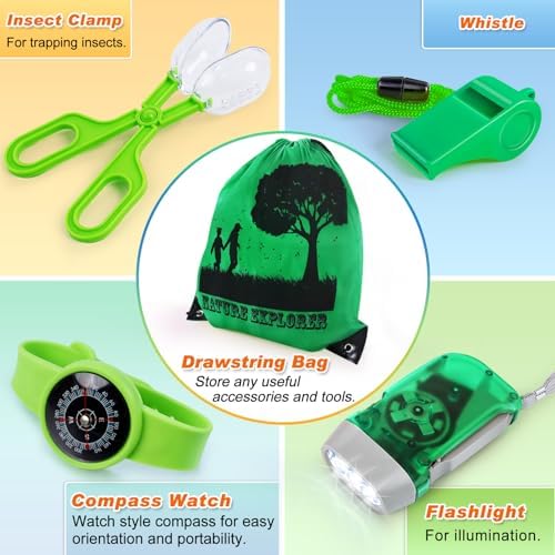 Bug Catcher Kit & Outdoor Explorer Kit for Kids, 10 Pcs Bug Catching Kit - Image 5