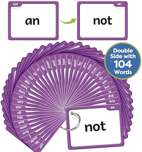 Torlam Sight Words Flash Cards for Kids Pre-Kindergarten,Learn to Read Digraphs CVC Blends Long Vowel Sounds Spelling Reading Phonics Games for 2-4 Years, Site Words Classroom Homeschool - Image 3
