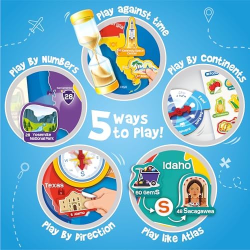 Imagimake Mapology USA Map Chart with Reuseable Stickers for Kids Ages 5+ - Image 5