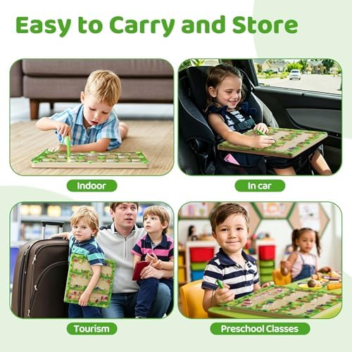 Magnetic Fruit Maze, Montessori Toys，Magnetic Cute Fruit Maze Puzzles,Wooden Toddler Toys for Ages 3-5,Travel Toys for Boys Girls,Toddlers Kids Ideal Gift - Image 4