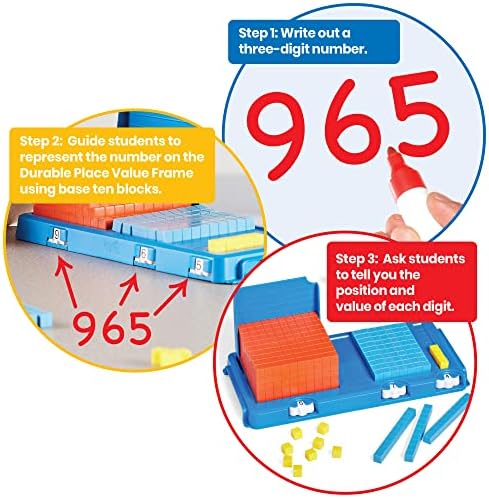 hand2mind Durable Place Value Frame, Math Classroom Supplies - Image 3