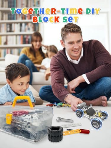10 in 1 STEM Toys for 5 Year Old Boy, Building Toys for Kids Ages 4-8 5-7 6-8, STEM Engineering Construction Kit with Electric Motor, Educational Science Gift for 5 Year Old Boys - Image 4