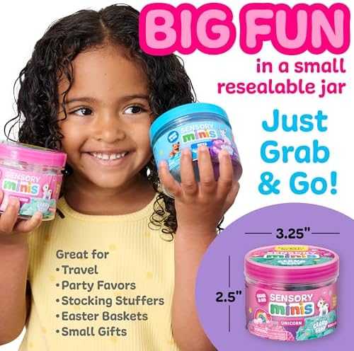Creativity for Kids Sensory Minis Unicorn Kit | Cloud Clay Sensory Toy for Kids | Summer Activities | Mess-Free, Screen-Free Travel Activity for Kids (Ages 3+) - Image 4