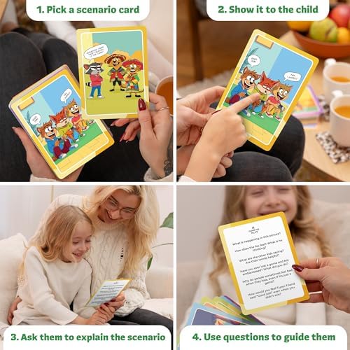 Who What Why Diversity Conversation Cards for Kids, SEL Game, Ages 4+ - Image 4