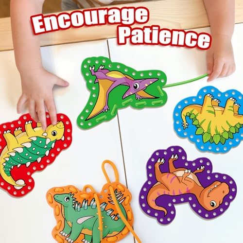 Lacing Cards,Sewing Kit for Kids,Fine Motor Toys,Classroom Must Haves - Image 5