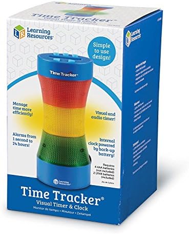 Learning Resources Time Tracker Visual Timer & Clock - 1 Piece, Classroom Tracker, Alarm Clock, Light Up Timer for Classroom, Visual Tracker - Image 3