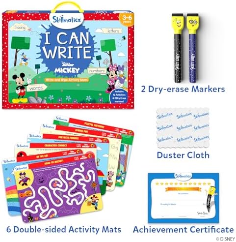 Skillmatics I Can Write – Mickey Mouse, Preschool Learning Activity Book - Image 2
