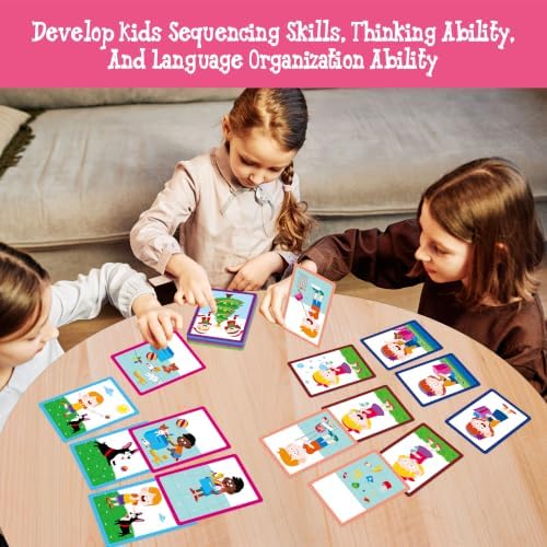3-Scene Sequencing Cards, 72 PCS Order and Logic Card for Kids - Image 5