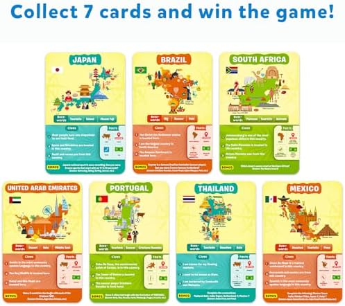Skillmatics Guess in 10 – Countries of The World, Trivia Card Game - Image 6