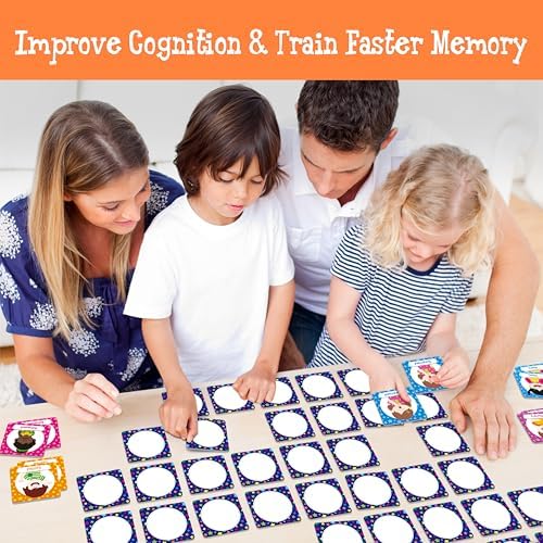 Hebayy 72 PCS Emotions Matching Game, 36 Pairs Feelings Memory Matching Cards Emotional Learning Activities Calm Down Corner Supplies for Baby Toddler Pre-K Preschool Kindergarten Autism ADHD - Image 6