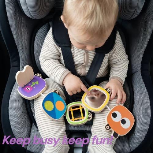 Montessori Busy Board for 1 Year Old, Toddler Travel Toys for Airplane, Car - Image 7