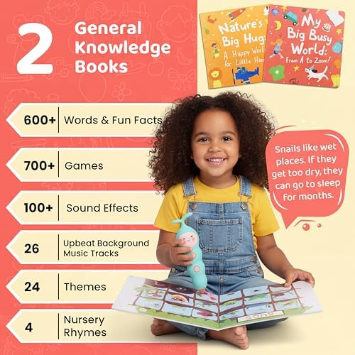QuTZ Talking Pen: 2 Paperback + 6 Phonics Books, 600+ Words, 700+ Q&A (2+) - Image 2
