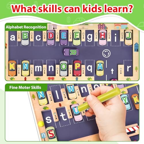 Wooden Magnetic Alphabet Maze Letter Puzzle Montessori Toys for Boys Gift - Image 2