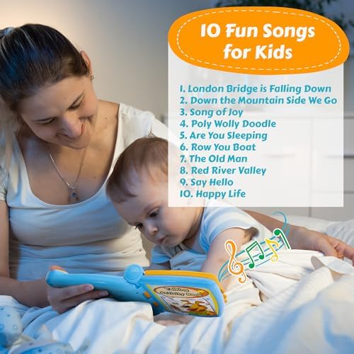 Talking Activity Book for 2 Years Old & Up - Sound Book with 5 Learning Activities Including Letters, Numbers, Quiz Game & Memory Match - Interactive Books for Babies with Fun Sound and Melodies - Image 3