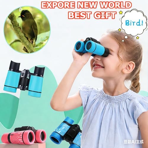 Kids Binoculars Ages 3-12 with Compass & Whistle - Image 2