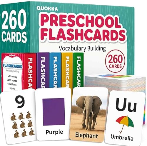 Flash Cards for Toddlers 3-5 — Learning Alphabet Flashcards for Kids 4-8 by QUOKKA
