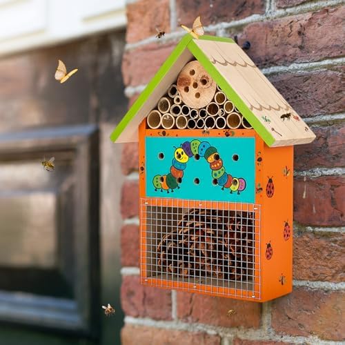 Leinuosen 4 Set Bug Hotel Kit, DIY Cedar Insect House for Bee Ladybug - Image 6