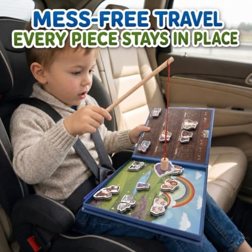 Travofun Magnetic 4-in-1 Animal Game | Travel Toys for Toddlers Ages 3-5 - Image 5