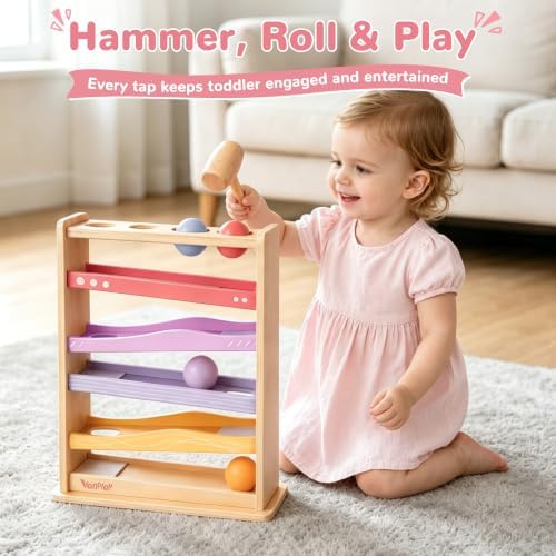 Vanplay Ball Drop Toys for 1 2 Year Old Girls Gift - 1st Christmas Birthday - Image 2