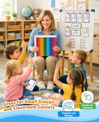 JoyCat 288 Math Flash Cards & Leanring Chart, 4 Operations, Ages 4-8 - Image 3