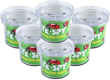Critter Cage Magnifying Bug Reviewer Kid's Toy, Nature Exploration Toys Insect Magnifier Backyard Explorer (6 Packs) by AlleTechPlus