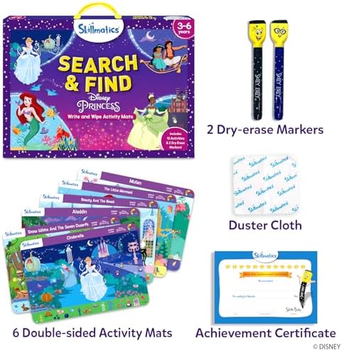 Skillmatics Search and Find Preschool Toy – Disney Princess, Gift for Kids - Image 2