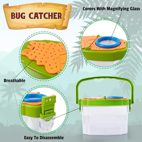 ESSENSON Bug Catcher and Kids Explorer Kit, Outdoor Bug Catching Explorer Adventure Kit with Binoculars, Summer Outdoor Toys for Kids Ages 4-8 - Image 3