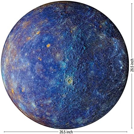 Antelope - 1000 Piece Mercury Jigsaw Puzzle for Adults, Space Planet Round Circle Solar System Puzzle, High Resolution, Matte Finish, No Dust - Image 2