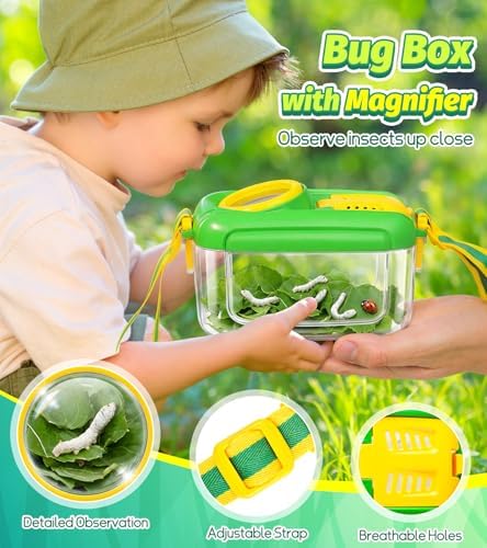 Bug Catcher for Kids, 22 PCS Bug Catching Kit with Bug Collector Toy Bugs - Image 3