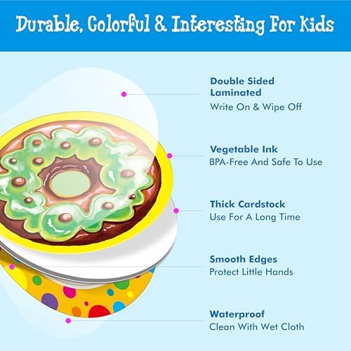 Hebayy 52 PCS Donut Matching Game, 26 Designs Dessert Cards Engaging Food Memory Game, Educational Learning Toys for Preschool 4 5 6 Years Old - Image 2