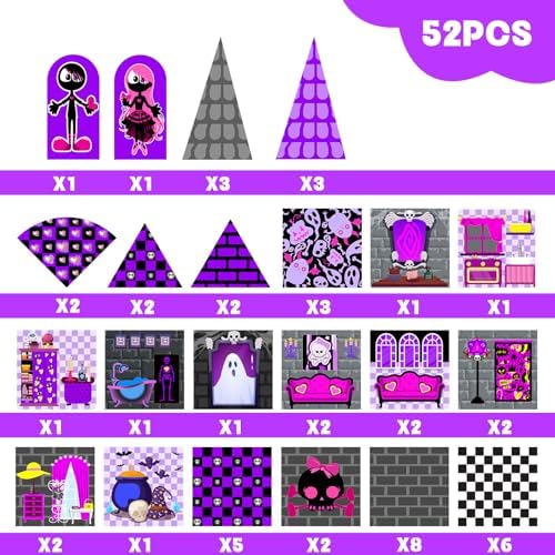 Magnetic Tiles 52PCS, Magnetic Building Blocks STEM Montessori Toys, Preschool Classroom Must Haves, Toddler Sensory Educational Toys for Kids Ages 3-12, Christmas Birthday Gift for Boys Girls(PURPLE) - Image 7