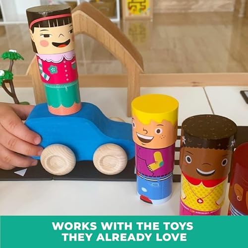 16-Piece Magnetic Wooden Friends Set, Diversity Dolls - Image 5