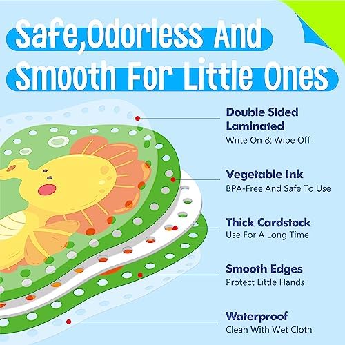 9 Pieces Kids Lacing Cards, Double Sided Sewing Cards in 9 Marine Animal Cards with 9 Colorful Laces, Imagination Development Lacing Toys Games for Children Educational and Learning Activity - Image 3