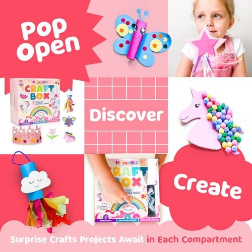 Mumaloo Kids Craft Kit – 10 Unicorn & Mermaid Art Projects - Image 3